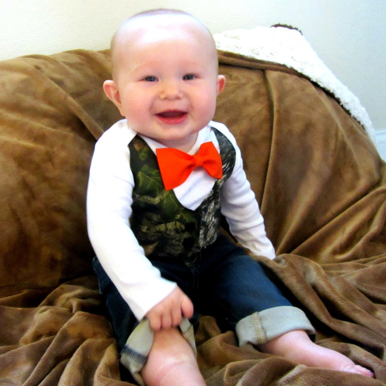 orange baby boy outfit