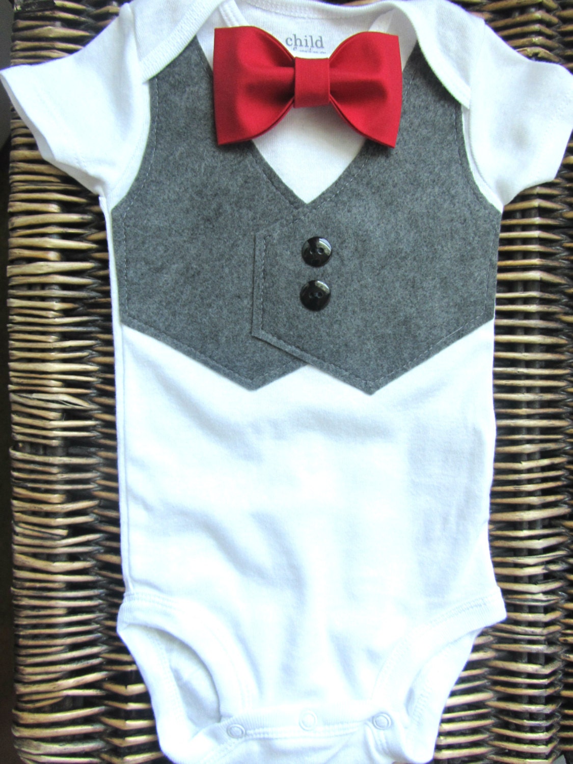Baby Boy Clothes Baby Bow Tie With Vest Boys First - Etsy