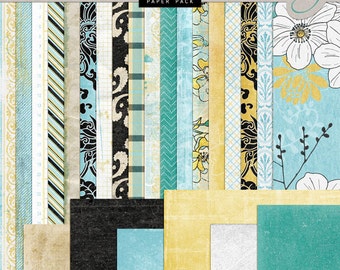 Vintage Heritage DIGITAL Scrapbook Papers - Genealogy Scrapbook - Heritage Backgrounds - INSTANT DOWNLOAD