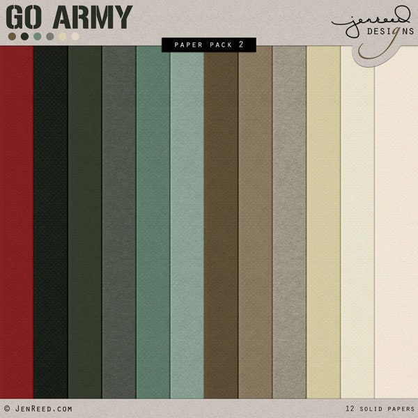 US Army Digital Scrapbook Go Army Theme Paper Military Scrapbook Army ...