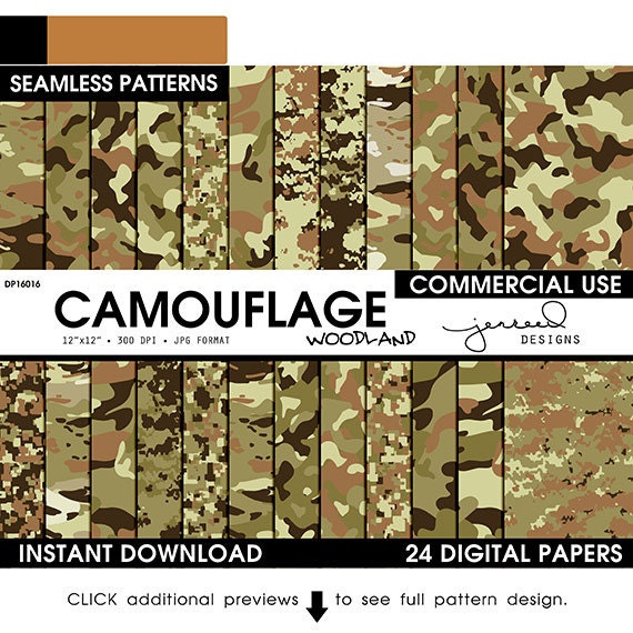 Army Camo Paper Camo Patterns Military Woodland Camouflage I Body Pillow