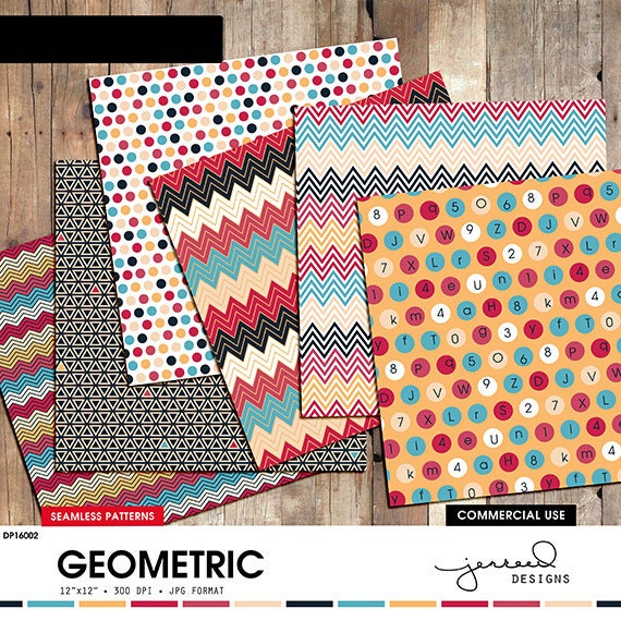 Paper Patterns Documents Seamless Digital Paper || Patterned Paper Pack || Paper Patterns ...