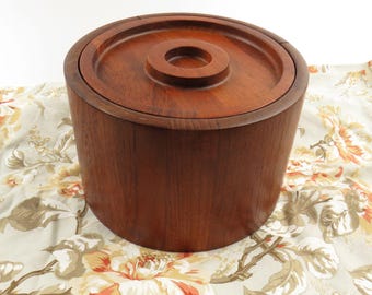Jens Quistgaard Dansk Teak Ice Bucket - MCM Danish Modern - Restorer Project