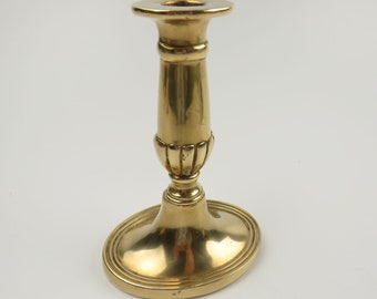 Vintage Brass Candle Holder 6 Inches Traditional Taper Candlestick Made in England, Holiday Table Decor