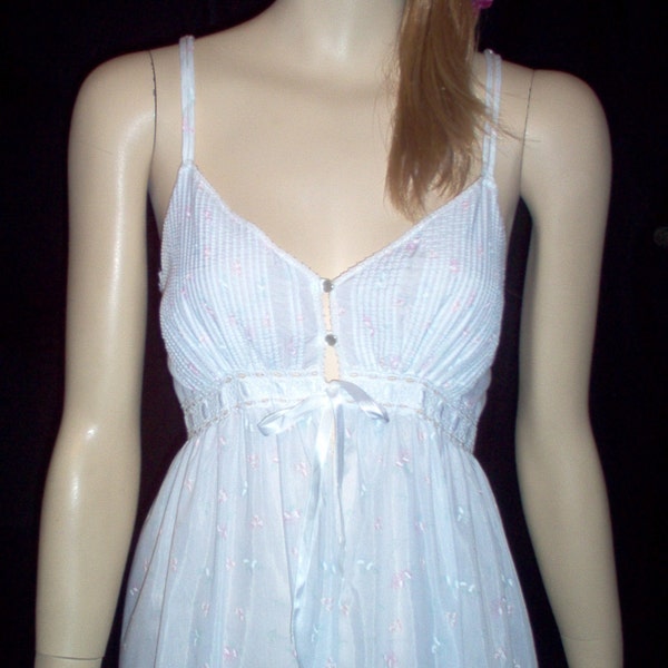 Vintage Summer Nights Cotton Nightgown By Barbizon