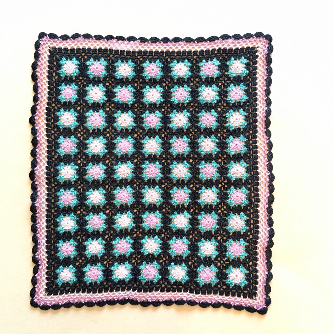 Dollhouse Crochet Silk Granny Blanket Etsy
