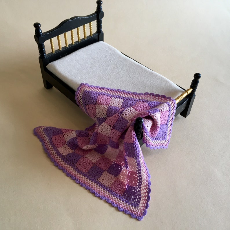 Dollhouse Crochet Silk Granny Blanket Etsy