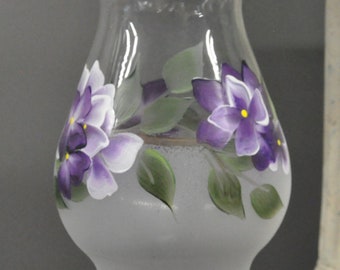 Choice of hand painted floral vase