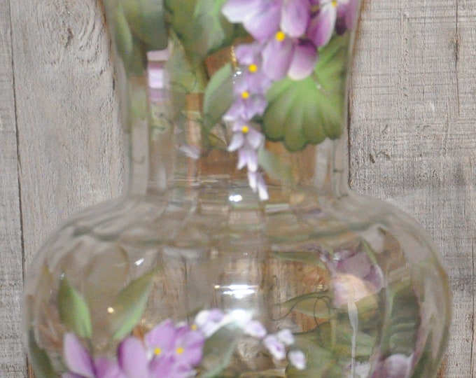 Choice of hand painted floral vase