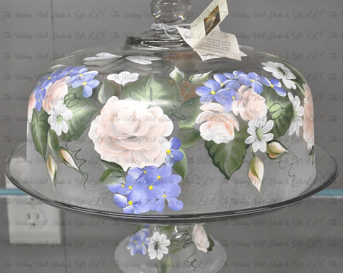 Country floral Cake Keeper/Punch bowl