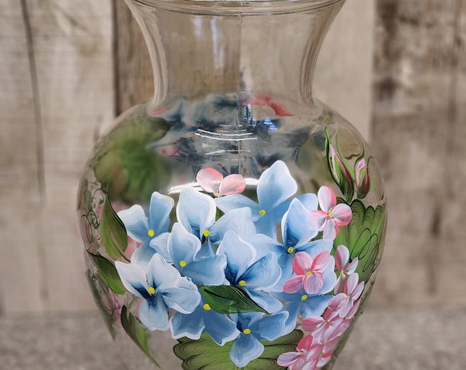 Choice of hand painted floral vase