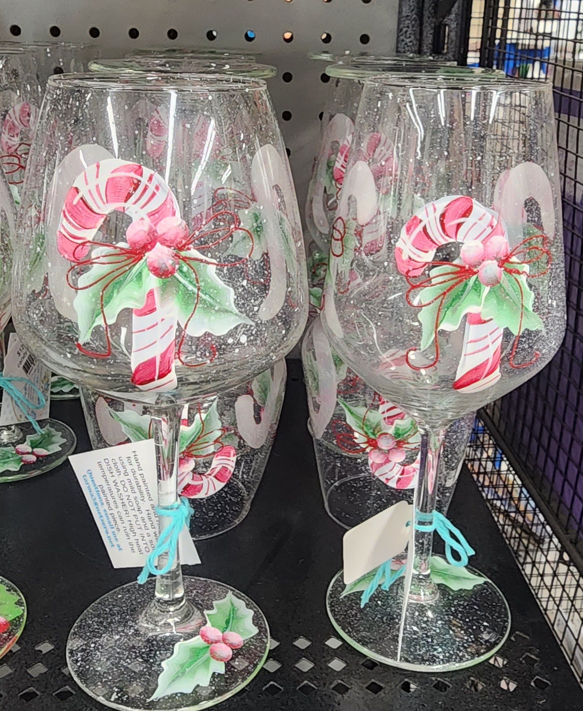 Printed 14 oz. Colored Stem Acrylic Wine Glasses