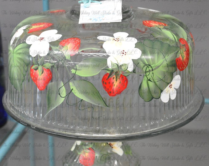 Strawberry Cake Keeper/Punch bowl