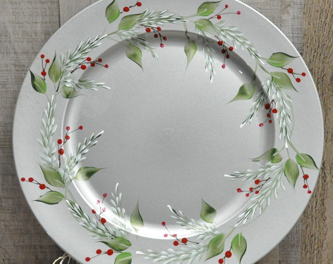 13" holiday plastic cookie plates