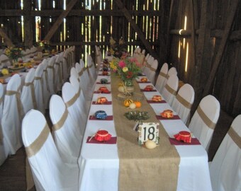 Burlap Table Runners 14 X 168 Inch Etsy