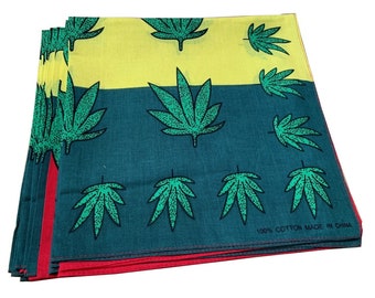 Plain Navy Blue Bandana Paisley Skull Cannabis Leaf and more designs 55cm x 55cm 100/% cotton Plain