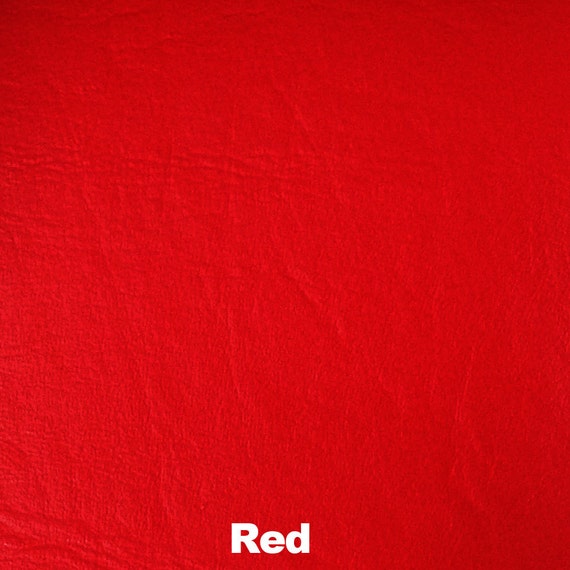 Red Faux Leather Upholstery Fabric by The Yard 54 Wide