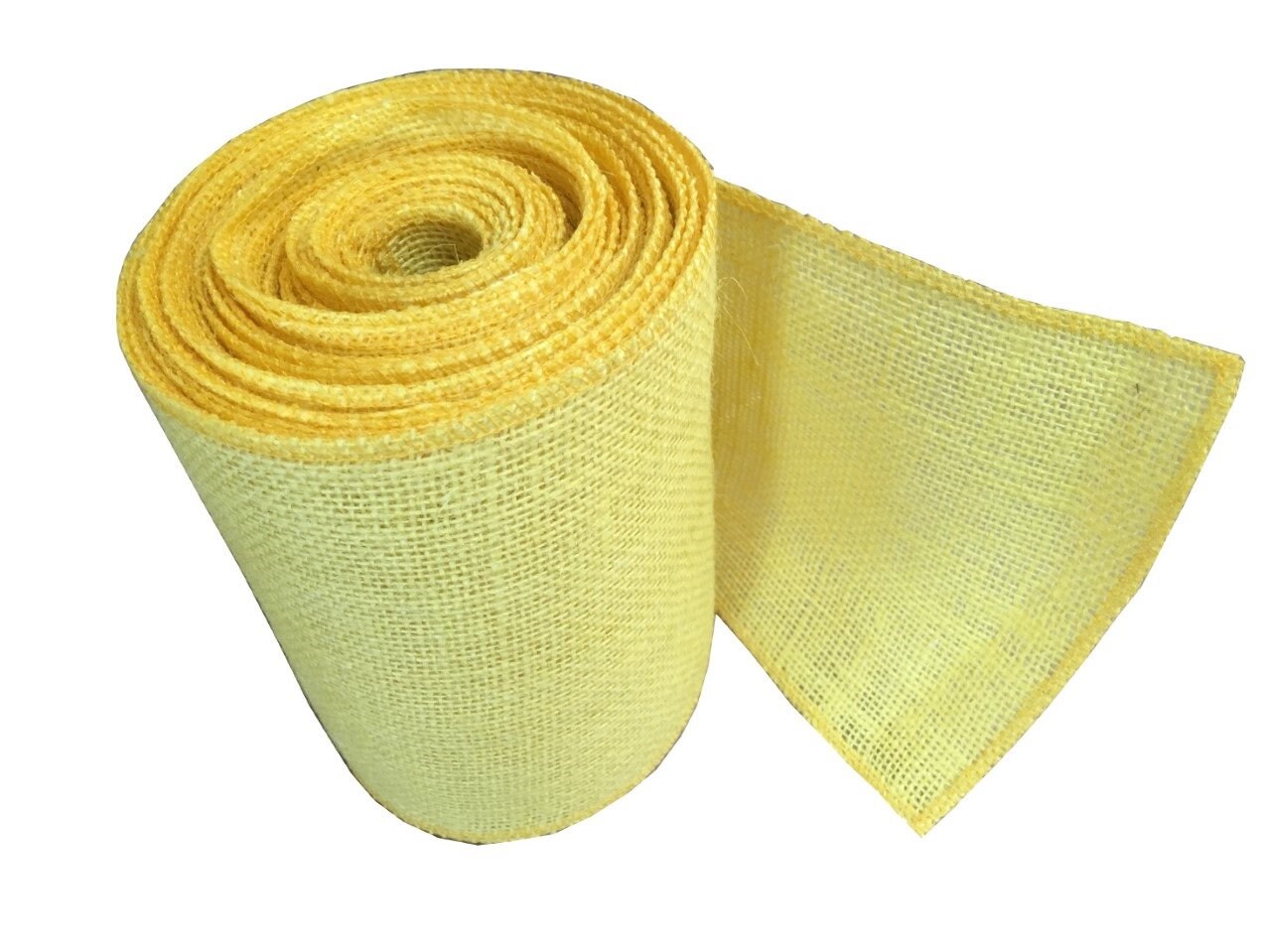 10 inch yellow burlap roll