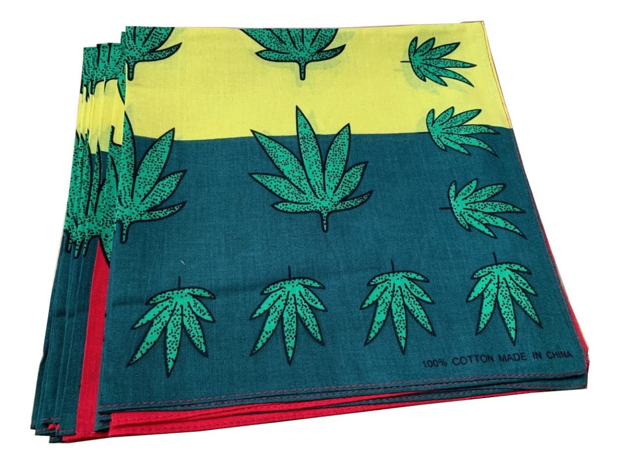 22x22 Black With White Weed Pot Leaves Marijuana Cannabis 100% Cotton Bandana 22x22 Black With White Weed Pot Leaves Marijuana Cannabis 100% Cotton Bandana