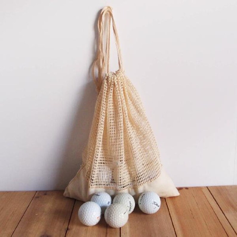Mesh Drawstring Bags With Fabric Trim 12 Pack Etsy
