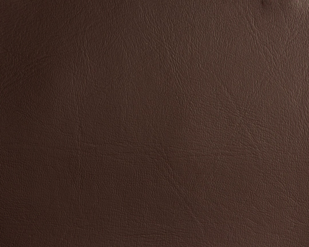 Sienna Brown Imitation Heavy Faux Leather Grain Soft Vinyl Upholstery Fabric