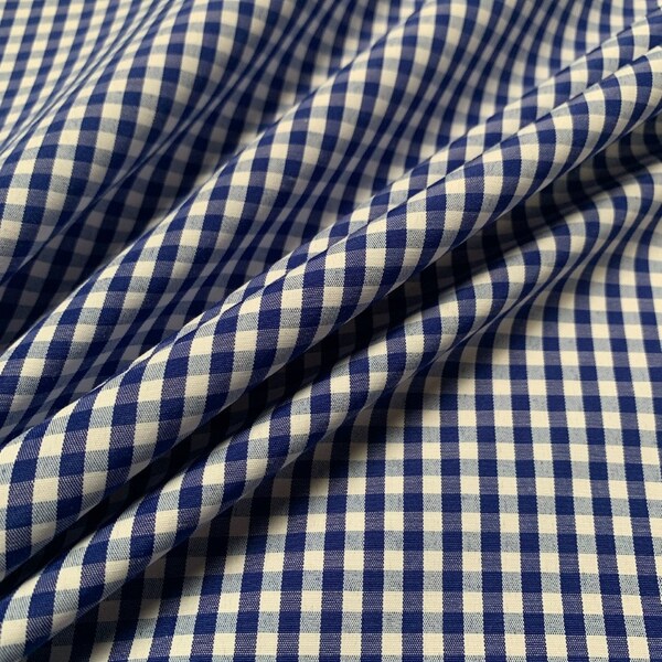 BLUE GINGHAM PUFF DR main image 1