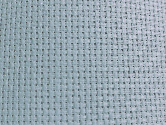 Cross Stitch Fabric Cream with Green 14 Count 1 1/4 Yards