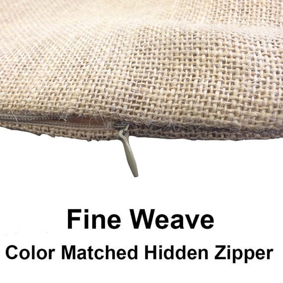 18 X 18 Burlap Pillow Case With Zipper 2 Pack Etsy