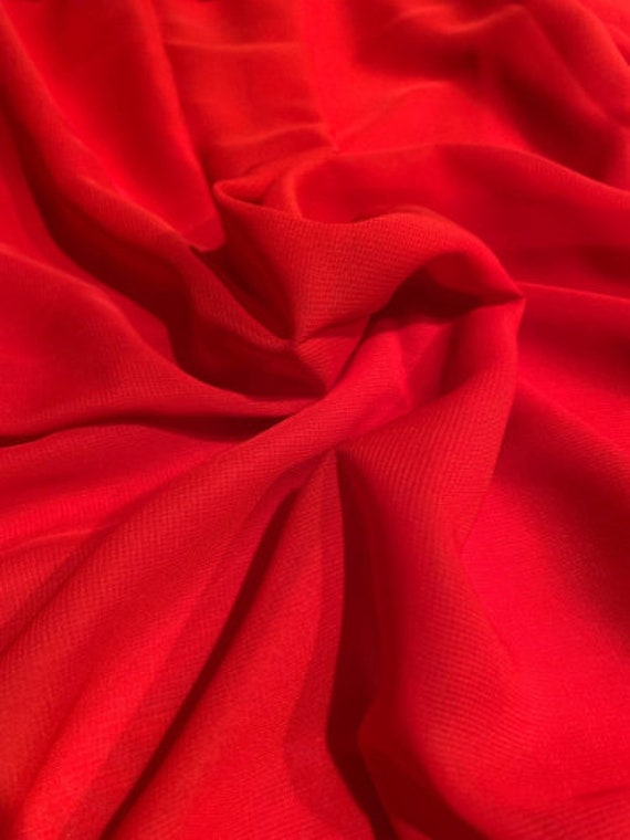 Chiffon 100% Polyester Fabric 60 Inch Wide, 5 Yards Continuous