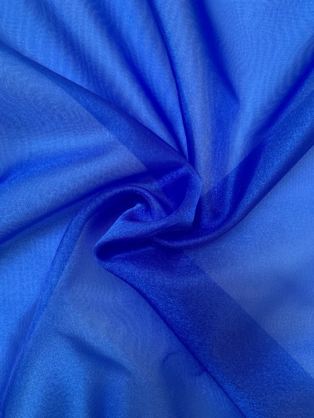 Royal Blue Sparkle Organza Fabric 45 per Yard Made in Etsy