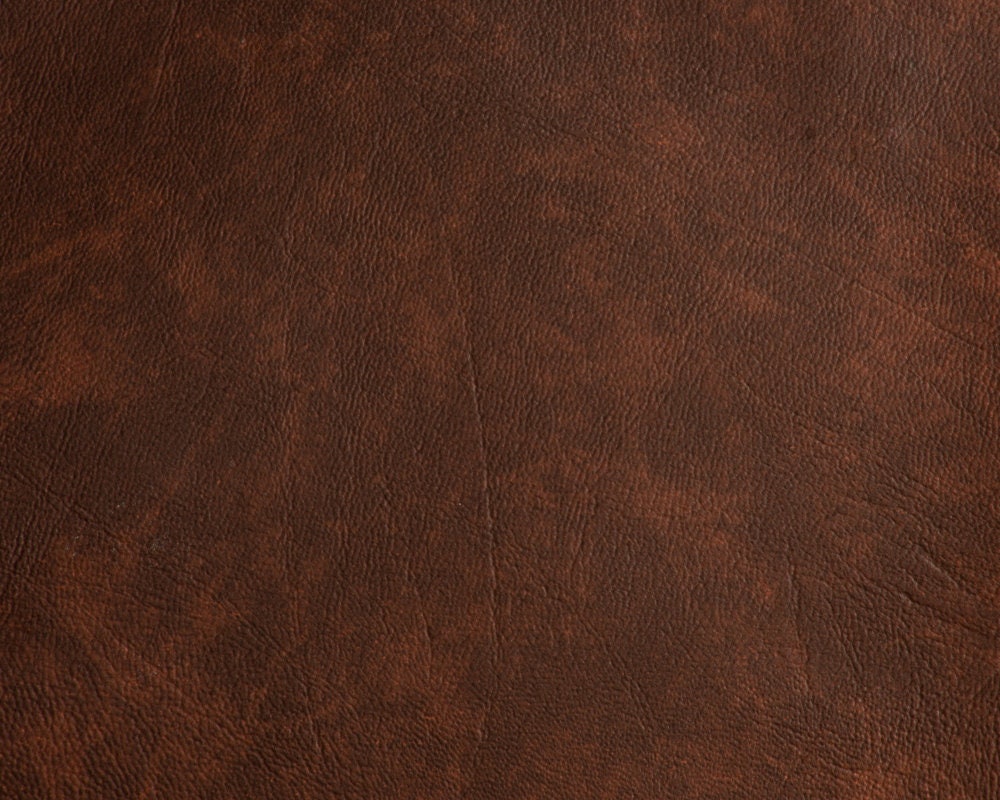 Brown Print Faux Leather Upholstery Vinyl 54 wide Per Yard