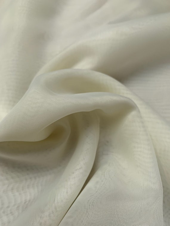 Ivory voile fabric deals