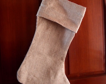 Burlap Stocking 10" x 24" (1 stocking)