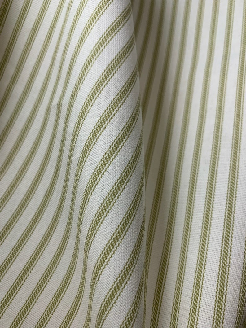 Made in the USA 54 Wide Olive Ticking Fabric by the Yard - Etsy