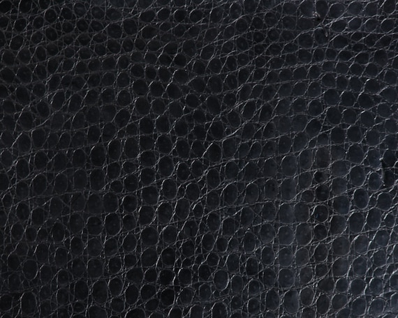 Black Crocodile Faux Leather Upholstery Vinyl 54 wide By The Yard