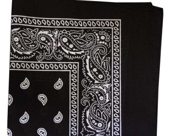 Blank White Bandana 100% Cotton PFD 22" x 22" Handkerchief Bandanna Doo Rag Blank White Bandana 100% Cotton PFD 22" x 22" Handkerchief Bandanna Doo Rag
