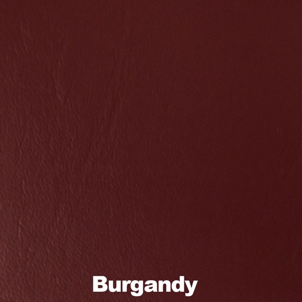 Burgundy Faux Leather Upholstery Vinyl 54" wide By The Yard