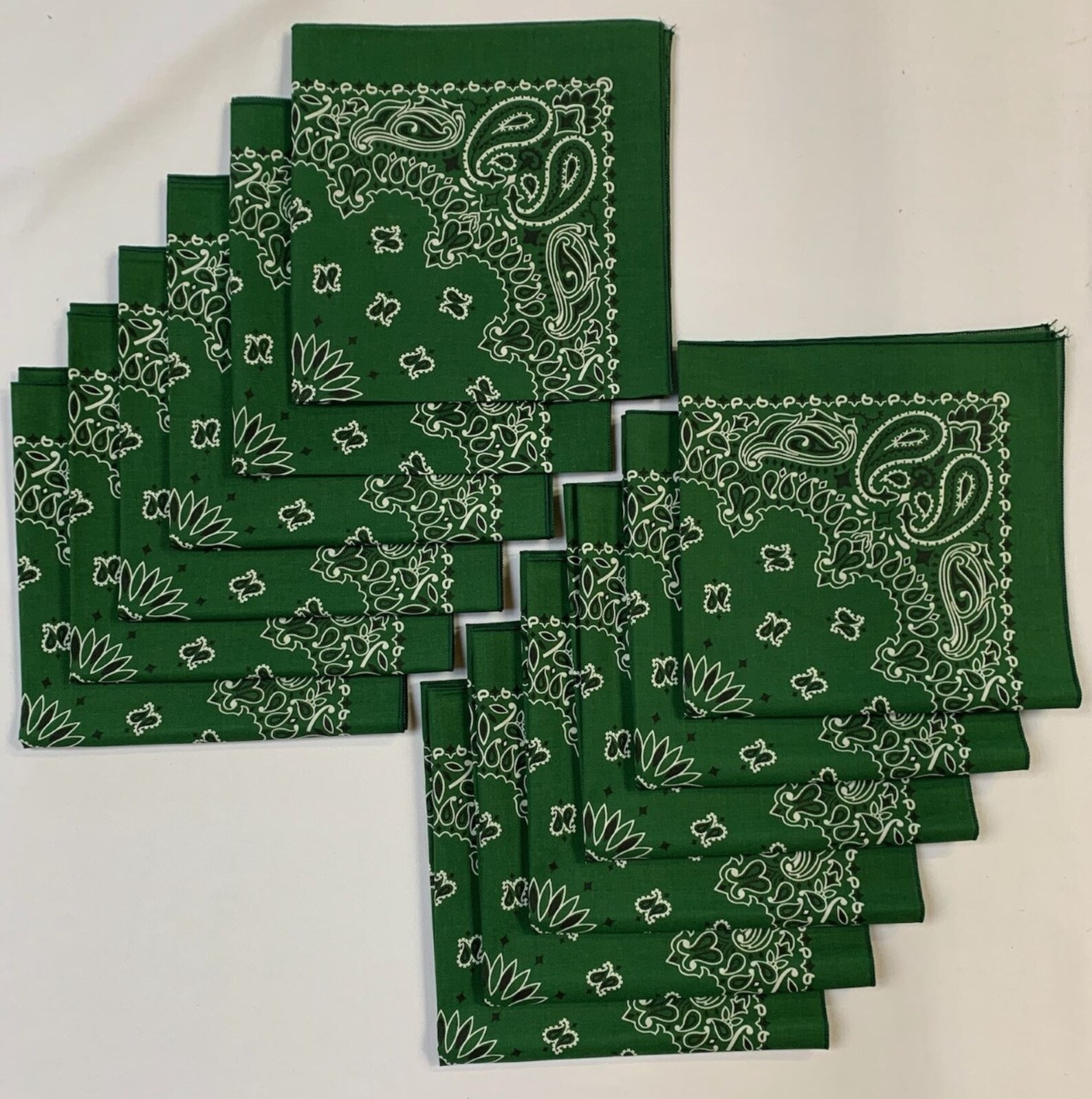 Made in the USA Assorted Paisley Bandanas -6 Pack, 22 x 22, 100 Made in the USA Assorted Paisley Bandanas -6 Pack, 22 x 22, 100