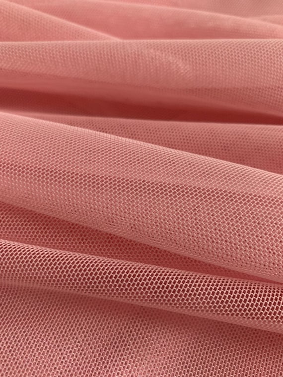 60 Pink Power Mesh Fabric by the Yard 80 Poly 20 Spandex 