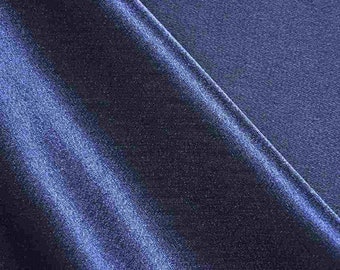 58/60 Wide Navy Crepe Back Satin Fabric by the yard