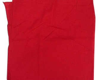 Red Solid Bandana -  27" x 27" (extra large) 100% Cotton