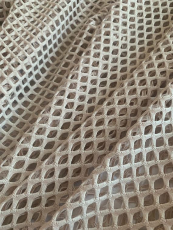 58 Nude Poly Mesh Fabric Per Yard - 75 Percent Poly, 17 Percent Nylon, 8  Percent Spandex