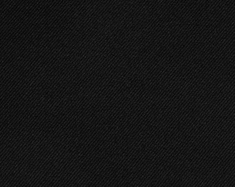 60" wide Black Gabardine Fabric Sold By The Yard (Polyester)