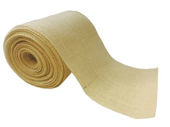 6" Burlap Ribbon 10 Yard Roll With Sewn Edge 27 Color Choices 