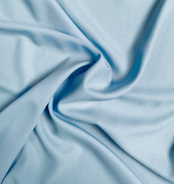 Light Blue Crepe Fabric 60, by the Yard - Etsy