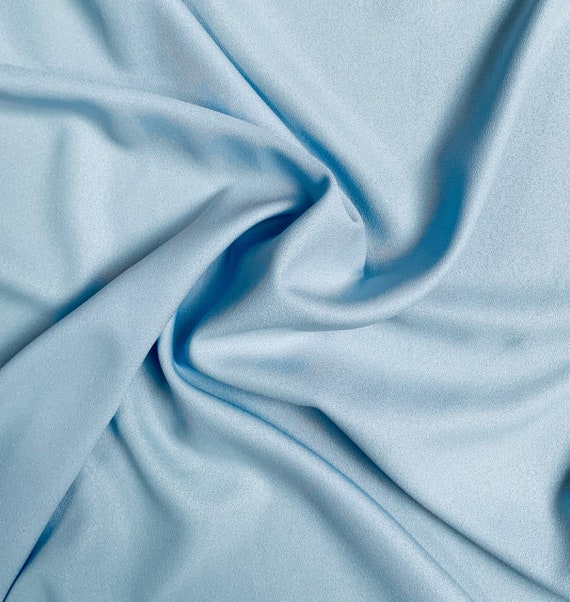 Light Blue Crepe Fabric 60 the Yard - Etsy