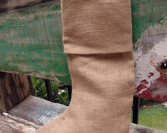 Burlap Stocking 10"W x 16"H (4 stockings)