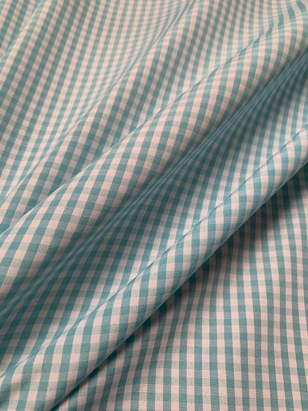 1/4 inch Red Gingham Fabric per Yard 60 inch Polyester/Cotton Blend