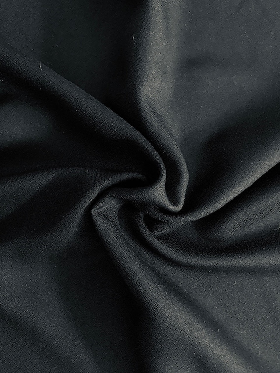 Black Crepe Fabric - 60, By The Yard