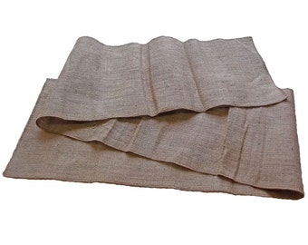 12" Burlap Table Runner - 10 Yards (Serged)